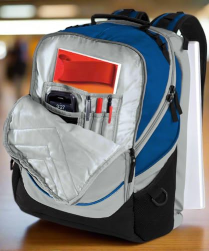 Image of Broad Bay Boise State Backpack | Official BSU Broncos Logo, Padded Laptop Computer Section, Premium 600 Denier Nylon Fabric,