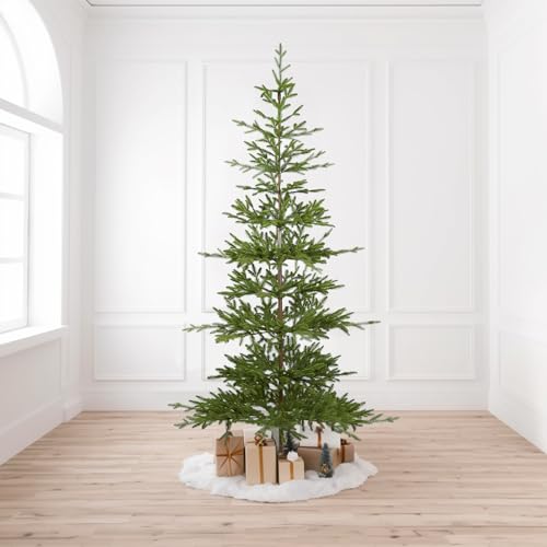 WBHome Pre-Lit 7 FT Alpine Fir Artificial Christmas Tree with 300 Clear Lights, Sparse Christmas...