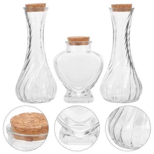Bouteilles verre cérémonie de sable mariage cœur rangement origami réutilisables