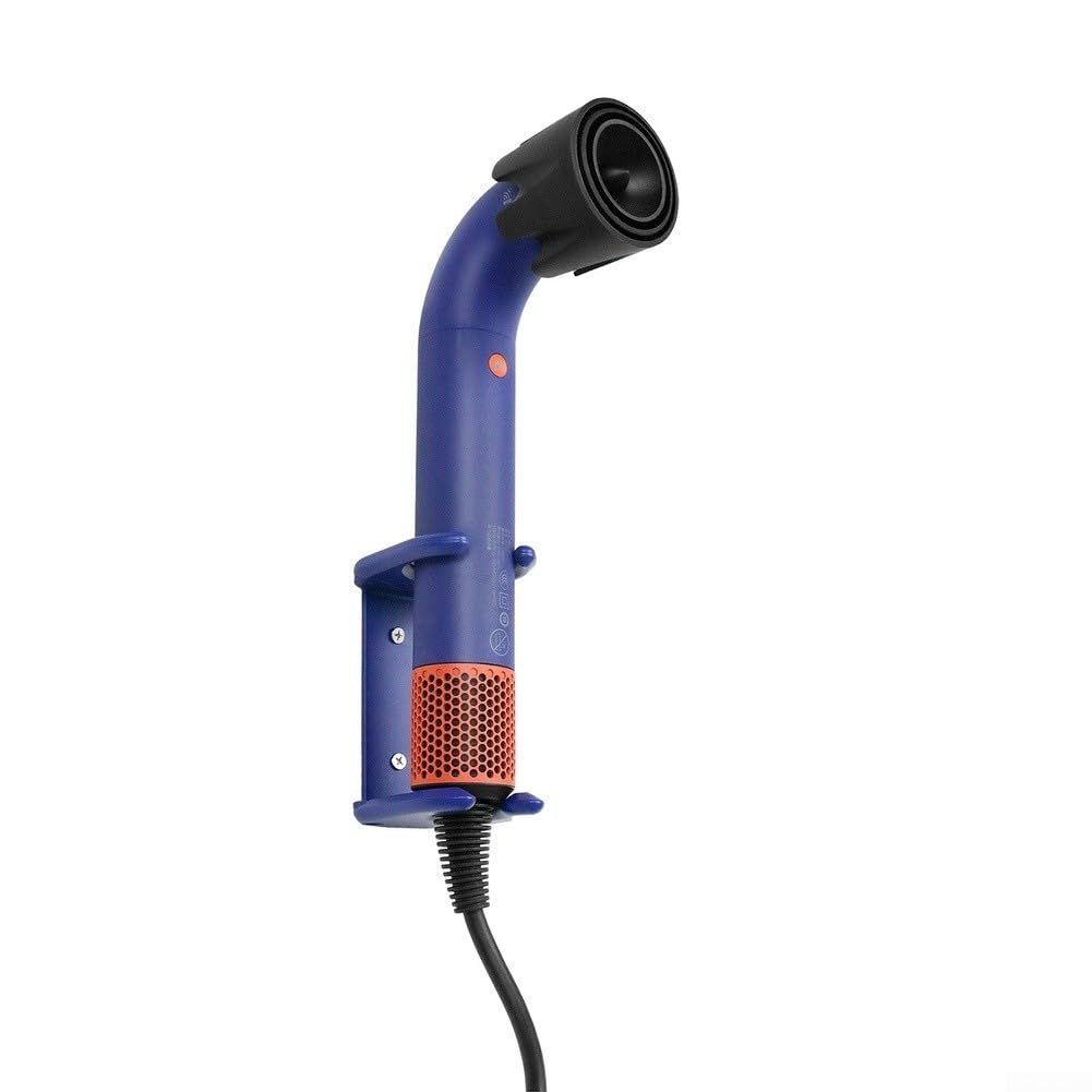 Wandhalterung für Haartrockner, Halterung für HD08, HD15, HD16, HD17, HD18, Metallhalterung, Blau / Grau