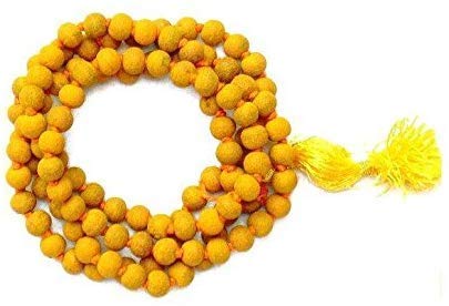 Haldi Mala Baglamukhi Mala Turmeric (Haldi) Mala 108+1 Beads Turmeric Rosary