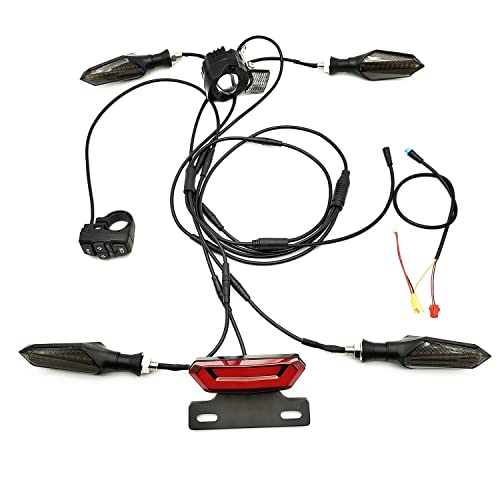 Feu Arrière LED Super Lumineux Pour Vélo électrique 24V 36V 48V, Clignotants
