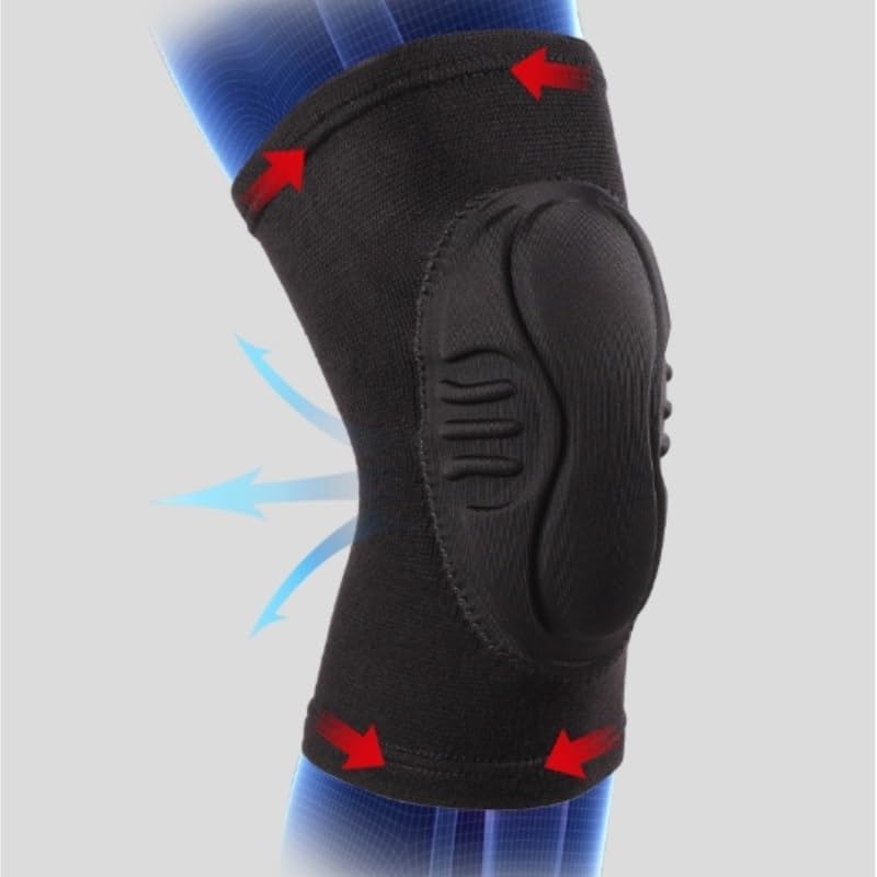 EVA Sponge Anti-collision Sports Knee Pads Thick Breathable Warm Cycling Fitness