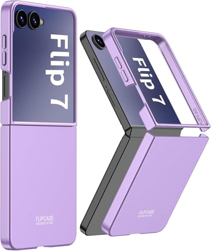 Image of Kapa Ultra Thin Back Case for Samsung Galaxy Flip7 / Z Flip 7 | Full Body Protection Hard Back Cover (Purple)