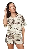 faldas mujer massimo dutti  Trendyol Lower Top-Team mit tropischem Muster Conjunto de Falda, Ecru, 38 señoras
