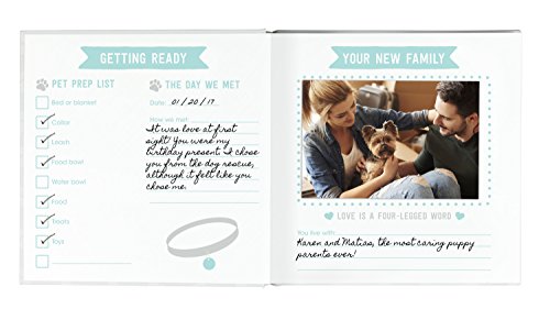 image for Pearhead Pet Milestone Keepsake, Paw Print Design, Dog Owner Gifts, Ch