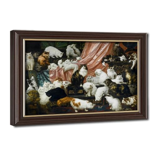 My Wife's Lovers Carl Kahler tableau chat décoration murale