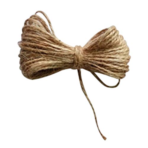 Zkenshan-Natural Jute Twine 20M DIY Scrapbook Natural Jute Decor Hemp Rope Burlap String Twine Woven Ropes Wrapping, Natural Jute Fiber (Color : 1A)