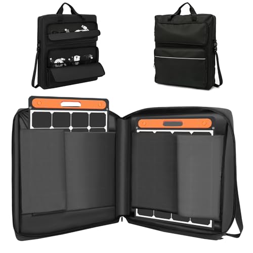 Schwarze Solarpanel-Reisetasche für Jackery SolarSaga 100W/100X