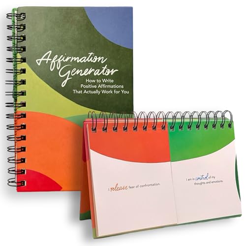 Flip book générateur d'affirmation : guide inspirant de libération avec pages interactives
