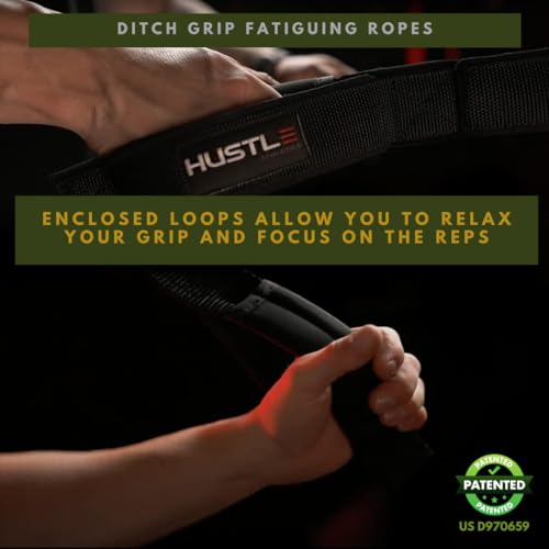 Hustle Athletics Tricep Rope Cable Attachments for Gym Use - Perfect Gym Equipment for Home/Gym Accessories - Multi Workout Rope Cable Machine Attachment -Best Gym Rope Grip with 4 Anti-slip Handles - Image 6