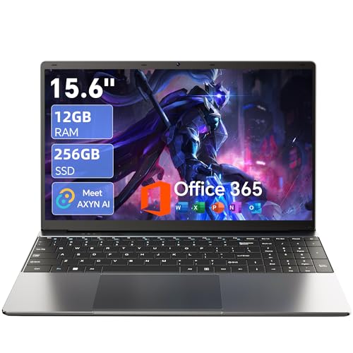 Image of 15.6'' AI Laptop with Office 365 12GB RAM 256GB SSD Win 11 Laptops