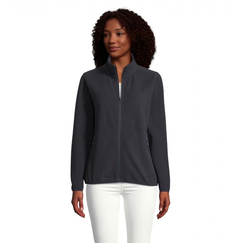 Veste micropolaire femme SOL'S contre le froid marine XL zippée confortable