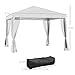 Outsunny 10' x 10' Pop Up Canopy Tent with Netting, Instant Gazebo, Screen House Room with Carry Bag, Height Adjustable, for Outdoor, Garden, Patio, Camping, Cream White