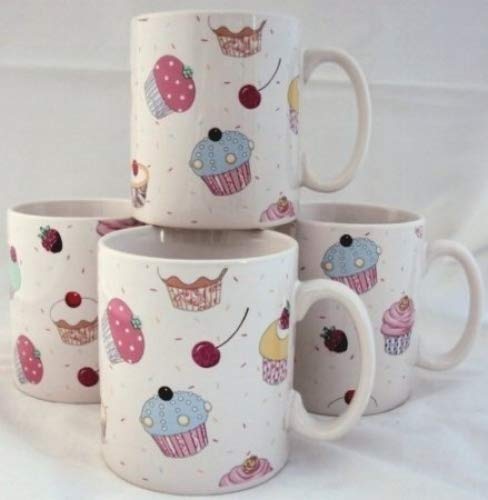 Cupcakes Fairy Cupcakes Lot de 6 Mugs Tasses en porcelaine décorée à la main au Royaume-Uni...