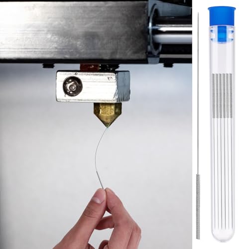 60 Stück 3D Drucker Düsen Reinigungs Nadel, 3D Drucker Düsenreinigungsset, Edelstahl Düsenreinigungsnadeln, 0,15/0,2/0,25/0,3/0,35/0,4 mm Nozzle Cleaning Tool Kit Nadeln – Bild 6
