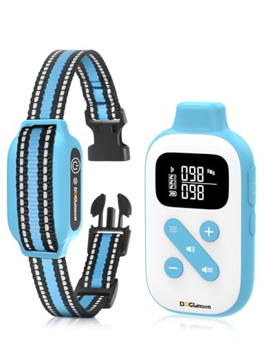 DOGLinsen No Shock Dog Training Collar, Vibrating Dog Collar with Remote 2800Ft, Vibration Collar...