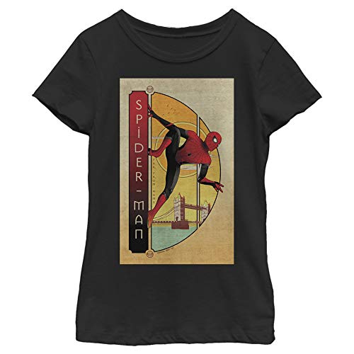 Fifth Sun Girl's Spider-Man Bridge T-Shirt