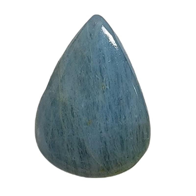 Pierre gemme aigue-marine 36x27x8mm cabochon pour fabrication bijoux DIY
