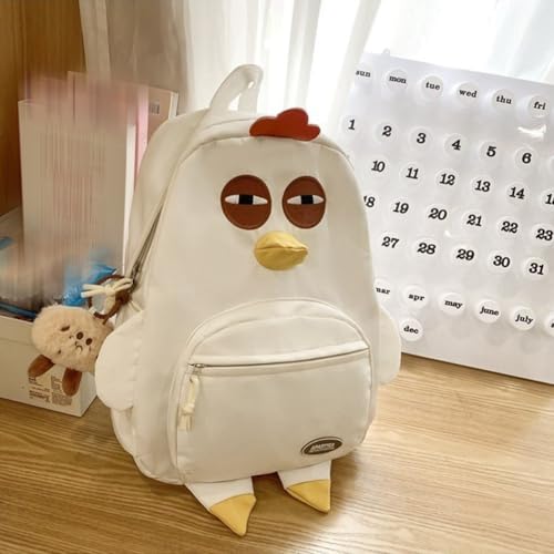 Bonita mochila para niños pequeños con forma de pollito animado 4