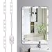 Led Vanity Mirror Lights Kit, Viugreum 60 LEDs 10FT 1200LM Dimmable Makeup Mirror Lights, 6000K Daylight White with Dimmer for Dressing Table, Bathroom, Decorative Walls