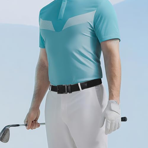 Belt for Men,Mens Gift Stretch Braided Web Belt Elastic for Casual Golf Jeans Pants3