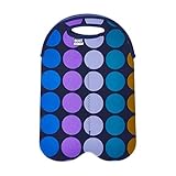 BUILT NY 2-Bottle Neoprene Wine/Water Bottle Tote, Plum Dot