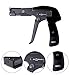 RV RHODES 42708 Zip Tie Gun/Cable Tie Install Tool, Adjustable Tension with Built-In Cutter, for Nylon Ties up to 1/4”- Black