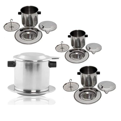 FUPUAII Vietnamese coffee 6oz dripper Coffee Filter Set Kitchen Cafe Travel Office.Single Cup...