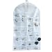 LIMMC 32 Poches suspendues Organisateur Sac de Rangement de Bijoux penderie Placard Organisateur Boucles d'oreilles Bague Collier Collier Pochette Support d'affichage, Noir