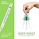 AIESI® Fieberthermometer klinischen analog glas klassisch ohne quecksilber fur erwachsene und kinder ECOTHERM (2 stuck), Mit koffer zum schnellen nullstellen, Okologische, 24 monate garantie