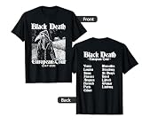 Black Death Bubonic Plague European Tour Goth Plague Doctor T-Shirt