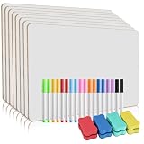 8 Stück Whiteboard Klein A4 Whiteboard Schreibtisch, tragbare...