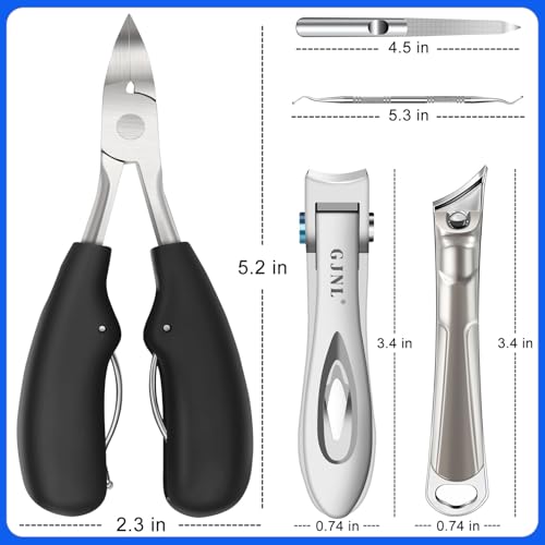 Miniatura 6 de Cortaúñas De Los Pies Para Personas Mayores, Uñas Gruesas De 16 Mm 37 Mm, Apertura Ancha, Cortaúñas Resistentes Para Hombres, Uñas Gruesas Con Mango Largo, Cortaúñas Afiladas Inclinadas De 45 Grados
