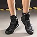 DAMANDO High Top Boxing Shoes for Men Comfortable Boxing Athletic Trainer Casual Fashion Kickboxing Weightlifting Sneakers,Black,6
