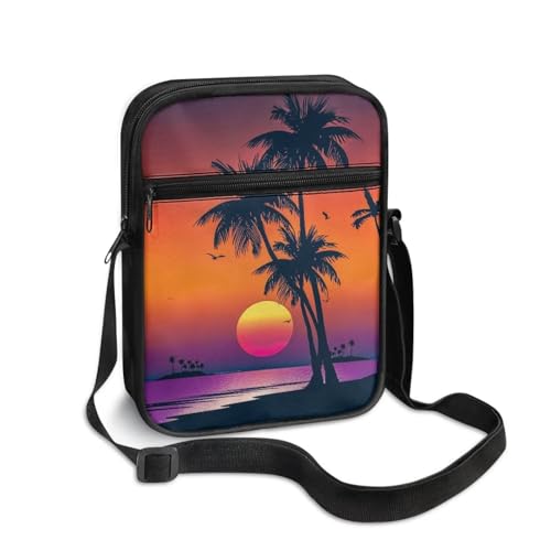 Unisex Fashion Messenger Bag Small Lightweight Crossbody Shoulder Purse Zip Cross Body Satchel with Muti Pockets2