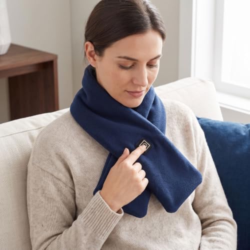 Heated Scarf for Women Heating Neck Warmer 3 Heat Setting Soft Fleece Scarf - image 7