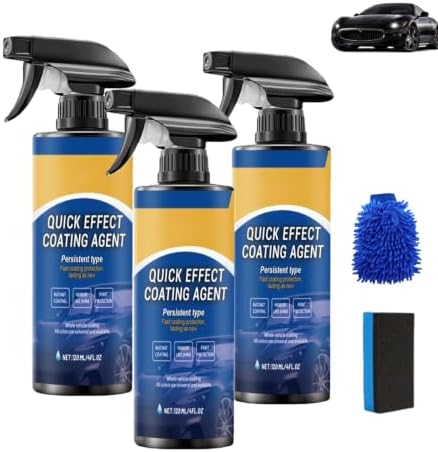 Spoonz Car Coating, Spoonz Car Spray, Quick Effect Coating Agent Quickly Coat Car Wax，3pcs