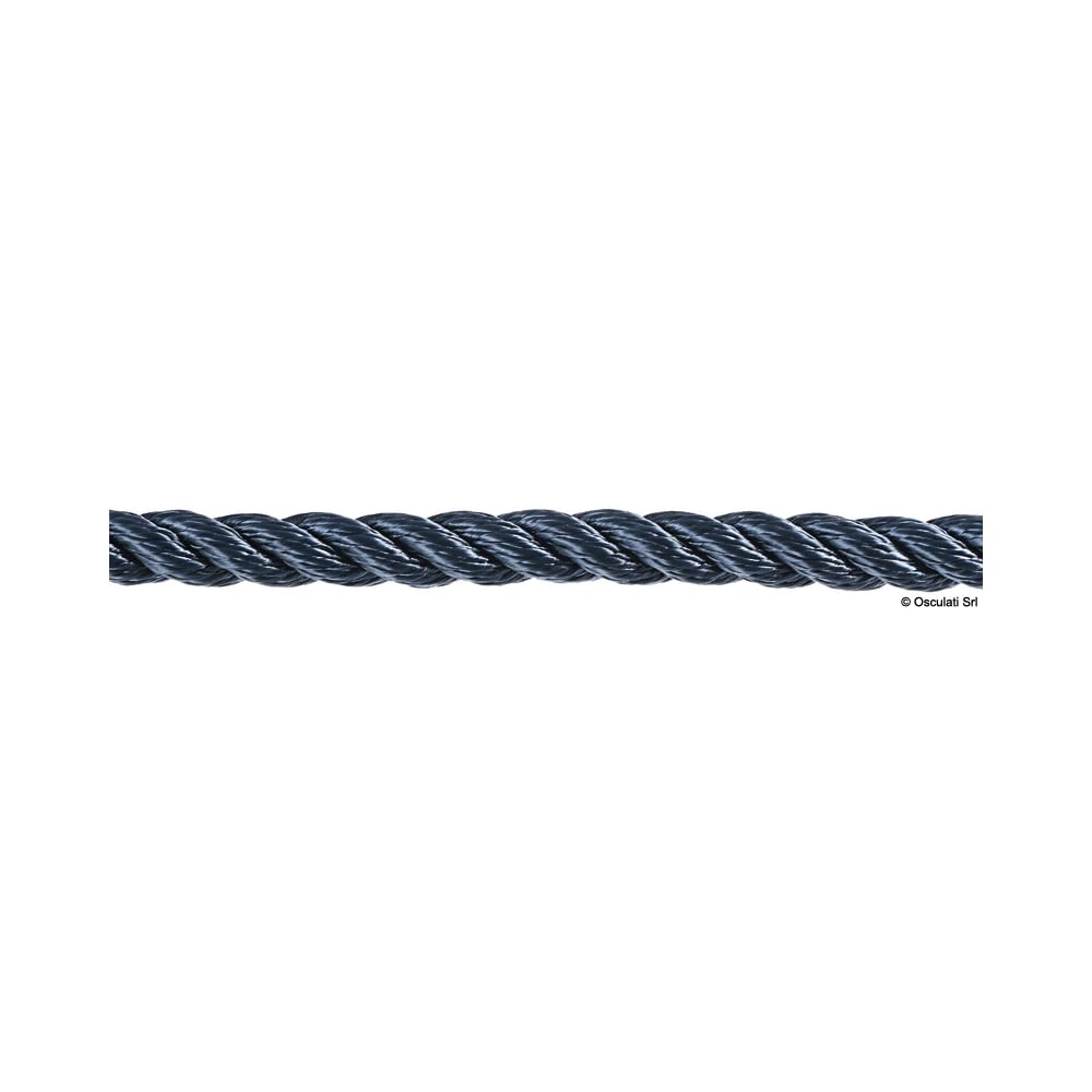Bout 3 torons bleu 14mm Osculati pour amarrage de bateau