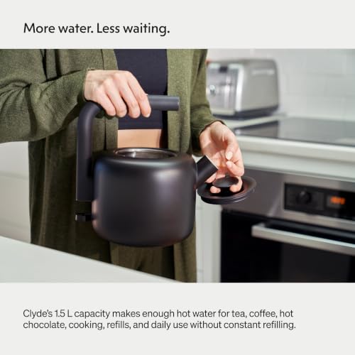 Image of Fellow Clyde Electric Kettle - Desert Rose, Amazon Exclusive, 1.5 L | Amazon Exclusive color of Clyde Electric Kettle with 1.5 L capacity, fast boiling, and a drip-free pour for everyday use.