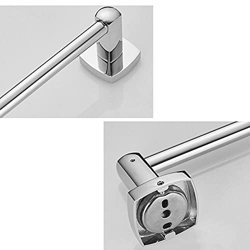 Porte-serviettes mural autocollant argent pour salle de bain zen