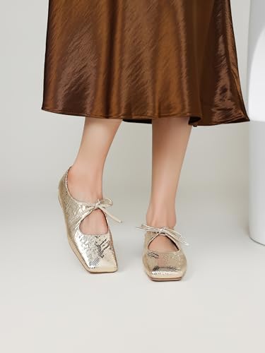 Women's Flats Soft Faux Leather Mary Jane Flats Comfortable Ballet Flats Business Casual Work Square Toe Slip On Dress Mary Jane Shoes4