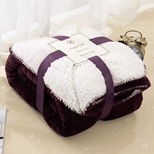 Sherpa Fleece Blanket Throw Dual Sided Plush Fabric Extra Soft Thermal Fluffy Blanket Sherpa Throws for Bed and Sofa Improves Sleep - Grey King 200 X 240