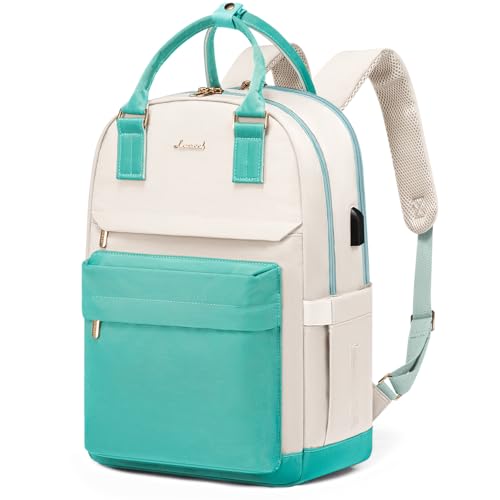 Image of LOVEVOOK Laptop Backpack for Women Girls, 15.6 Inch Waterproof Computer Backpack Student School Cute Bookbag Computer Bag
