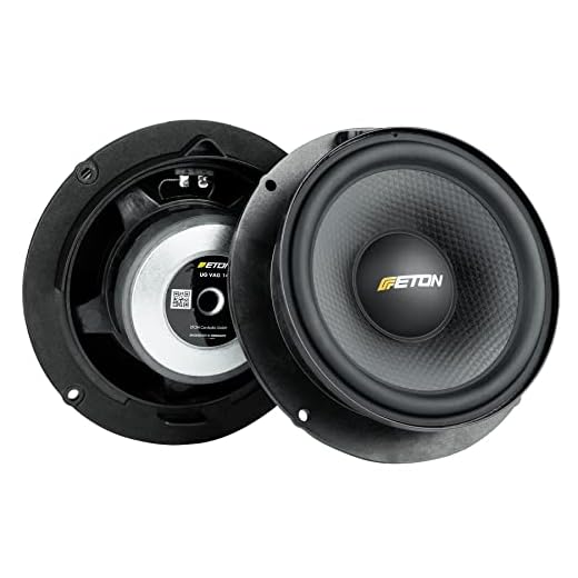 ETON UG VAG 14 – hochwertiger 145 mm / 6 Zoll Tiefmitteltöner, kompatibel mit diversen VW-Modellen (VW Golf 6, Golf 8, T6.1, Polo V etc.), Plug & Play Autolautsprecher für Türeinbau