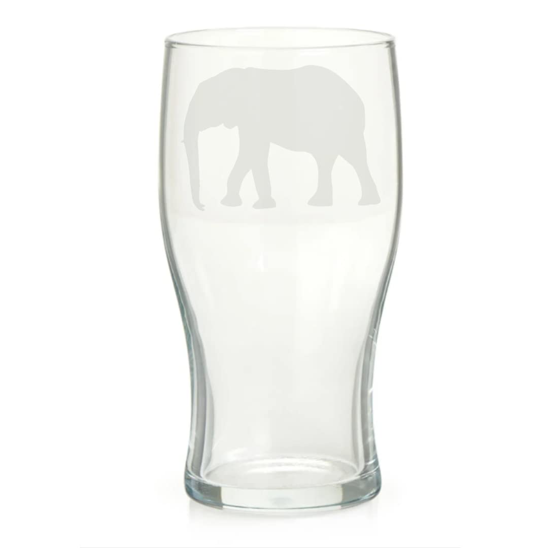 Elephant Engraved Pint Glass, Elephant Gift, Gift for Women, Gift for Men