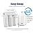 MOPUEHEL 600 GPD RO Membrane, Reverse Osmosis Membranes, RO Membrane Filter Replacement, RO Buddie/RODI Membrane Replacement Cartridges, Compatible for iSpring RCT600 / MC600 (1 Pack)