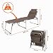 Spetebo Aluminium Gartenliege XXL Taupe