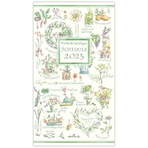 日本ホールマーク 手帳 2025年 スリム マンスリー ハーブカタログ 835-057 (2024年 10月始まり)" 