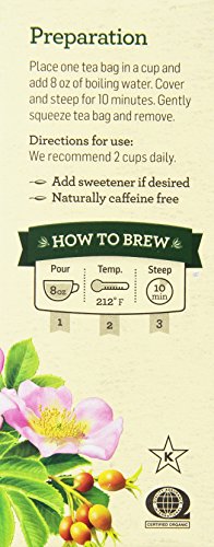 Alvita Organic Rose Hips Herbal Tea - Made With Premium Quality Organic Rose Hips, And Delightful Fruity Flavor And Aroma, 24 Tea Bags (Pack Of 2) #TOP1